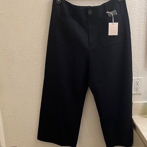 LC Lauren Conrad Navy Wide-Leg Pants